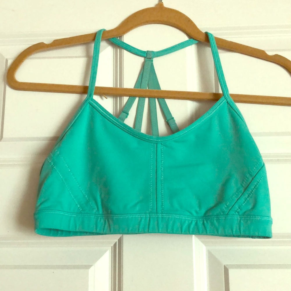 Turquoise Lululemon sports bra